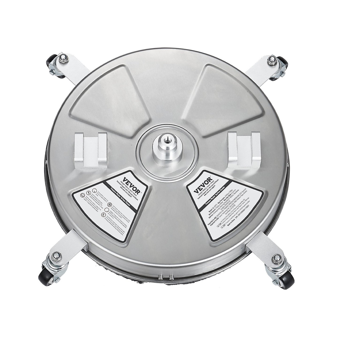 18" högtryckstvätt Ytrengöring 4 hjul Dubbla handtag 4000 Max PSI