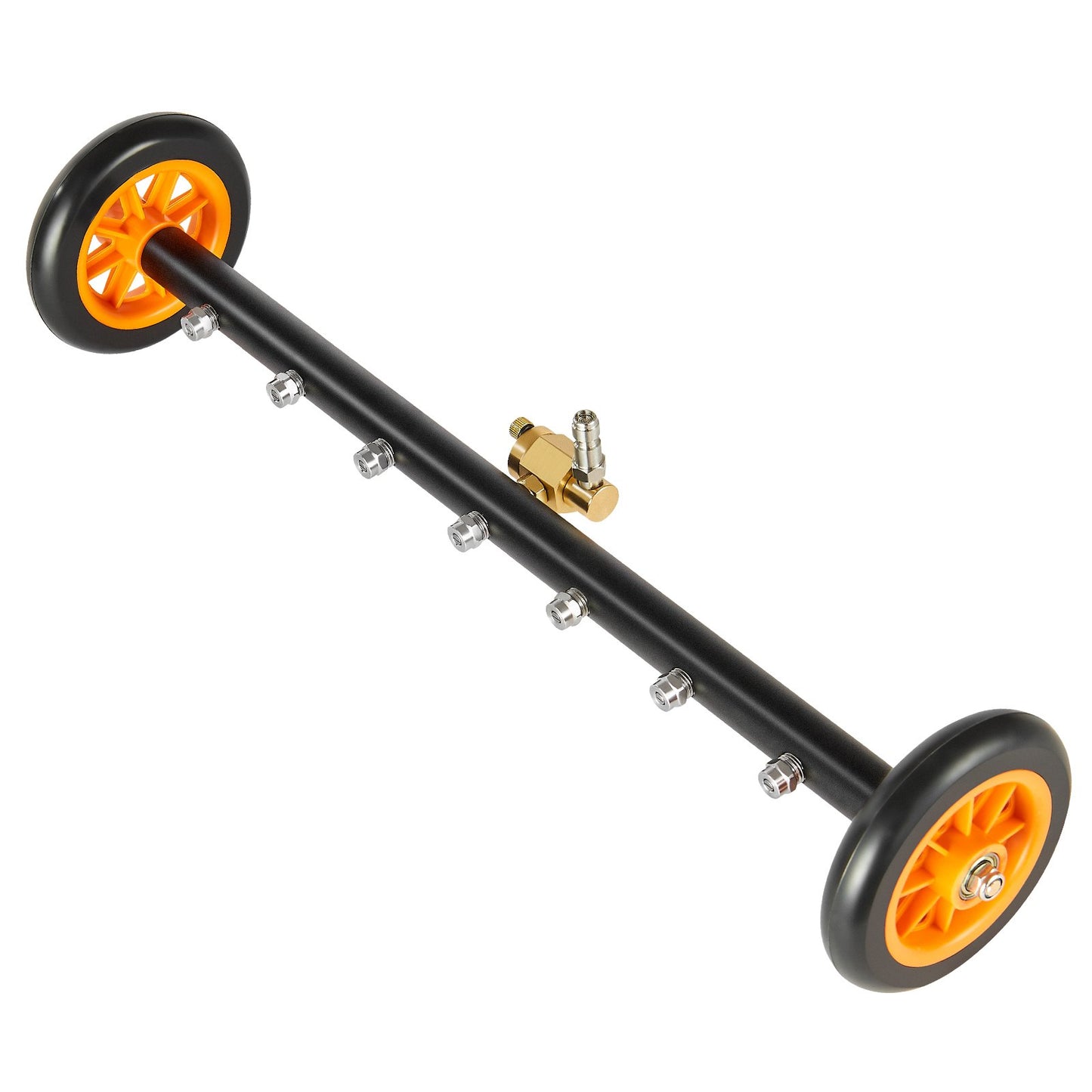 24" Hochdruckreiniger Unterbodenreiniger mit 2 Rädern 2 verlängerte Stäbe