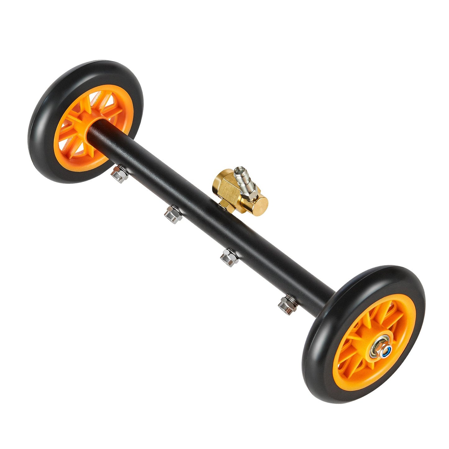 16" högtryckstvätt underredesrengörare med 2 hjul 2 förlängda stavar