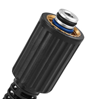 Högtryckstvättslang, 7,6 m, 6,35 mm böjfri M22-14 mm gänga i mässing för de flesta märken högtryckstvättar, 19 mm böjradie, 3600 PSI Heavy Duty Power Washer-förlängningsslang.