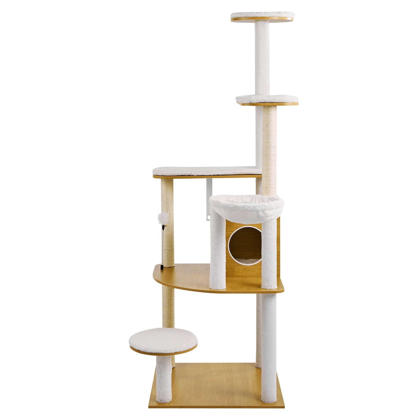 Large cat tree Tall cat tower Multi-storey apartment Indoor cat playhouse