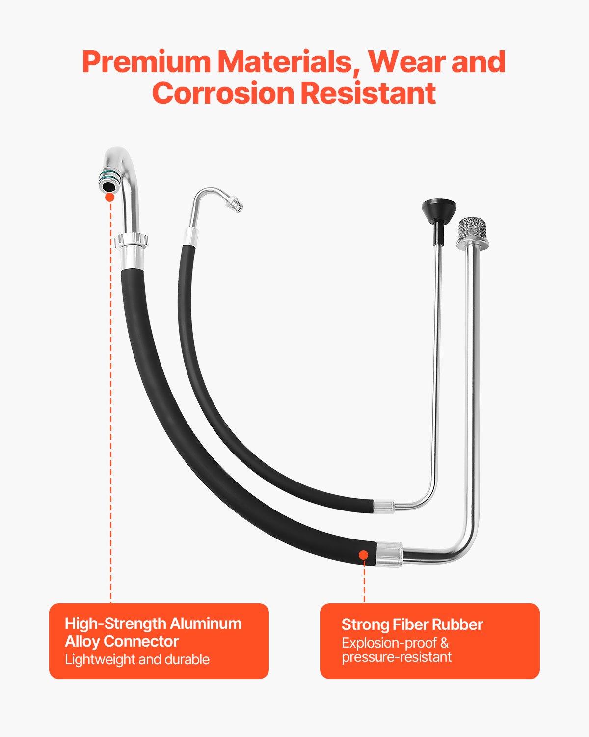 Sugslangsrör och återflödesledningssatser Airless färgsprutor Verktygsdel