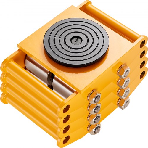 4PCS Machinery Skate Dolly, 26455LBS/12T Industrial Machinery Mover, Heavy Duty Carbon Steel Machinery Moving Skate & 4 kolstålhjul och 360° roterande halkskydd för lager, fabrik |  EU