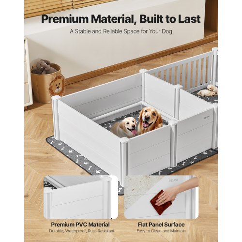 Valpningslåda för hundar 237 x 112 x 46 cm, 2 rum, för extra stora hundar |  EU