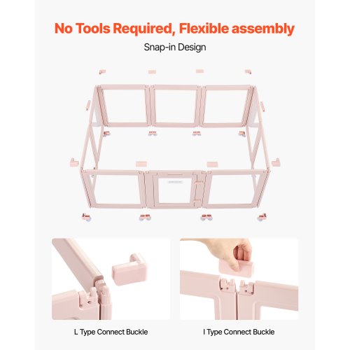 Puppy cage with window, transparent for medium-sized dogs, 152x94x59 cm | EU