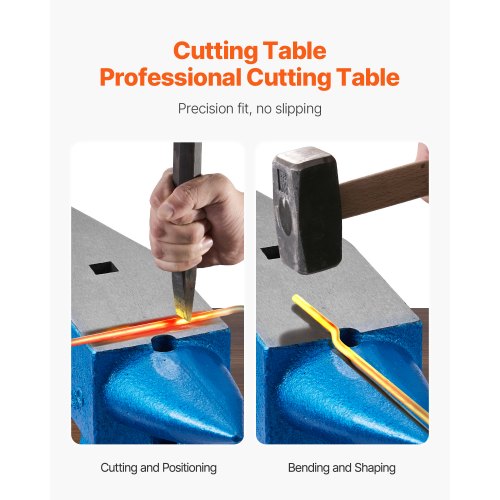 22lb Blacksmith Anvil Steel Anvil 10kg Solid Heat Treated Round Horn Metalworking | EU