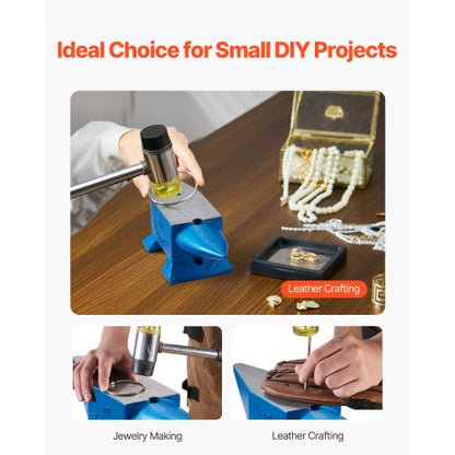 22lb Blacksmith Anvil Steel Anvil 10kg Solid Heat Treated Round Horn Metalworking | EU