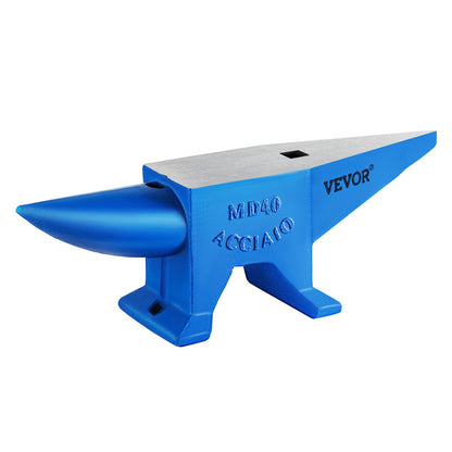 Pro Horn Amboss 88,2 Pfund/40 kg Gewicht Stahlamboss Schmied 600 mm Länge Schmiedeamboss, tragbarer robuster Gusseisenamboss Schmiedeambossständer Werkbank Schmiedeambosswerkzeug