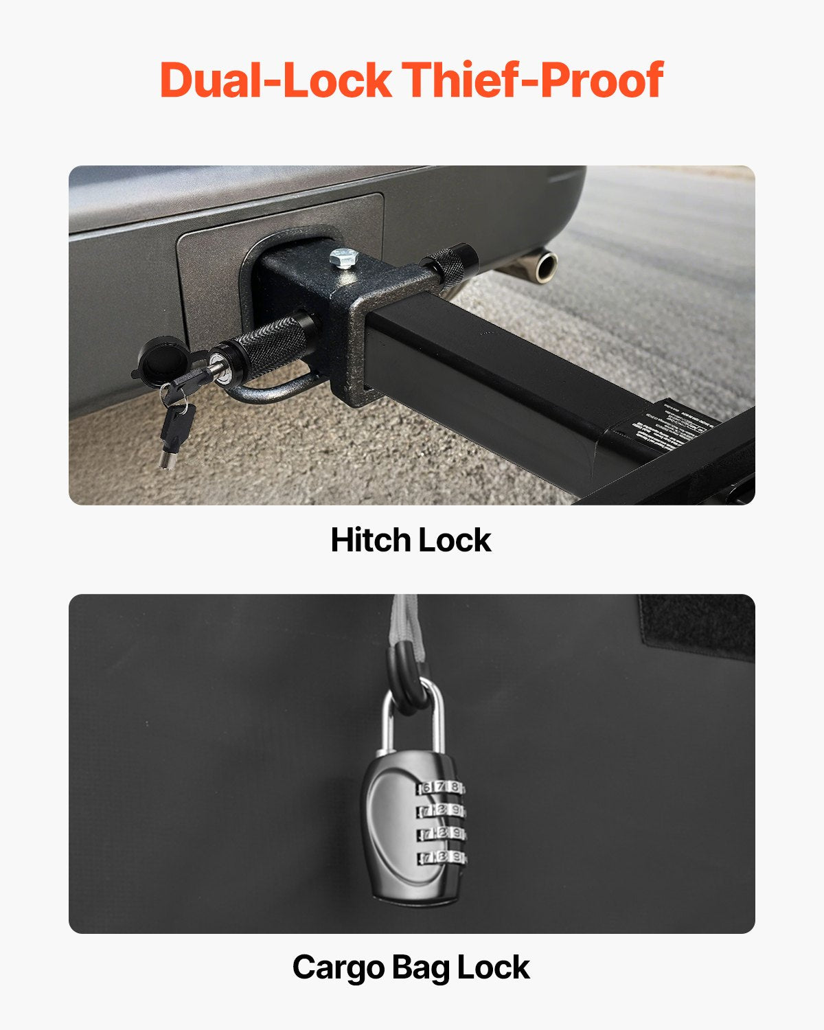 70" x 30" x 6", Hitch Cargo Carrier, 500 lbs Capacity Hitch Cargo Carrier with Ratchet Straps & Cargo Bag, Folding Hitch Mount Cargo Carrier with Hitch Lock for 2" Receiver, Fit for SUVs