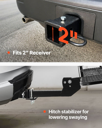 70" x 30" x 6", Hitch Cargo Carrier, 500 lbs Capacity Hitch Cargo Carrier with Ratchet Straps & Cargo Bag, Folding Hitch Mount Cargo Carrier with Hitch Lock for 2" Receiver, Fit for SUVs