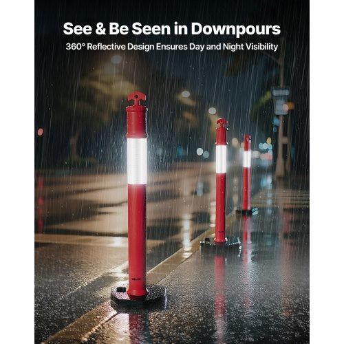 6-pack traffic barrier posts 1140 mm traffic safety cones with weighted base | EU