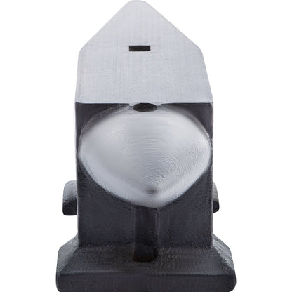 Cast Iron Anvil, 132 Pound (60 kg) Single Horn Anvil with Large Countertop and Stable Base, Sturdy High Hardness Anvil with Round Horns, Blacksmith, for Bending, Shaping