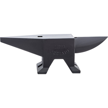 Cast Iron Anvil, 132 Pound (60 kg) Single Horn Anvil with Large Countertop and Stable Base, Sturdy High Hardness Anvil with Round Horns, Blacksmith, for Bending, Shaping