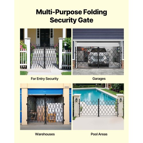 Double-folding safety gate Lockable scissor gate 340 x 153 cm (W x H) | EU