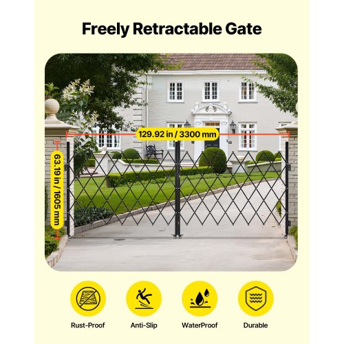Double-folding safety gate Lockable scissor gate 344 x 153 cm (WxH) | EU