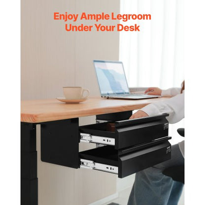 2 Låda 40 cm Under Skrivbordet Låda Organizer Utdragbar låda Space Saver