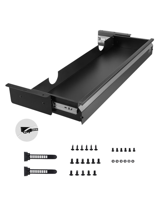 33" Schubladen-Organizer unter dem Schreibtisch, ausziehbare Schublade, platzsparend, für Zuhause und Büro