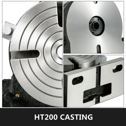 Rotary Table 8Inch Horizontal Vertical HV8 Precision 3MT Milling Drilling Machine Vernier Reading Milling Drilling Boring