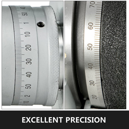 Rotary Table 8Inch Horizontal Vertical HV8 Precision 3MT Milling Drilling Machine Vernier Reading Milling Drilling Boring