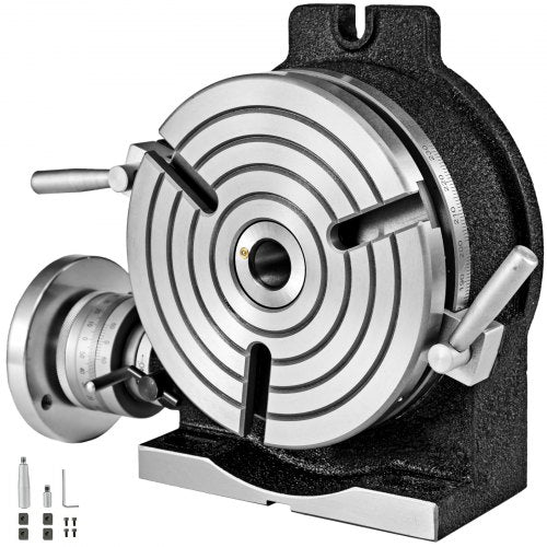 Rotary Table 8 Inch/200 MM Horizontal Vertical Rotary Table 3-Slot Rotary Table for Milling Machine MT-3 Rotary Table for Milling 360 Degrees Precision Rotary Table