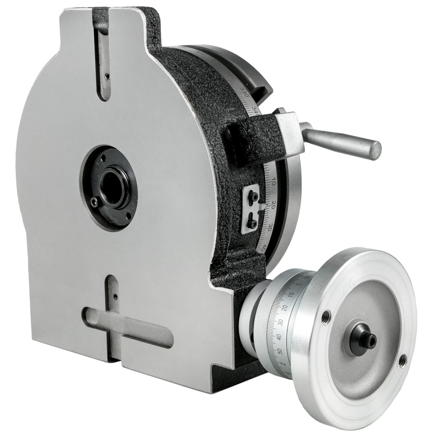 Drehtisch, 8 Zoll/200 mm, horizontaler und vertikaler Drehtisch, 3-Schlitz-Drehtisch für Fräsmaschinen, MT-3-Drehtisch zum Fräsen, 360-Grad-Präzisions-Drehtisch zum Fräsen, Bohrschraubstock