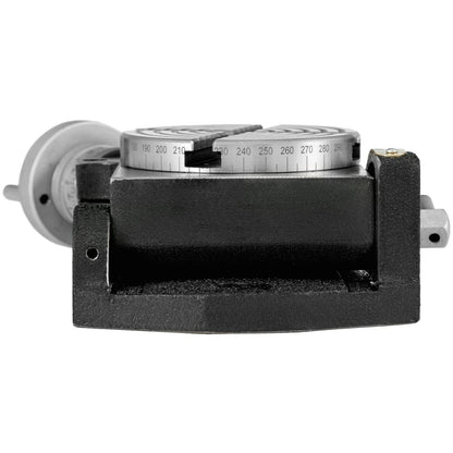 Vridbord 4 tum/100 MM Horisontellt vertikalt Vridbord 4-slits Vridbord för fräsmaskin MT-2 Vridbord för fräsning 360 grader Precisionsroterande bord för fräsning Borrskruvstycke
