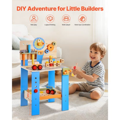 Wooden Tool Bench for Kids 3 Years+ Toy Workbench Toy Sets | EU