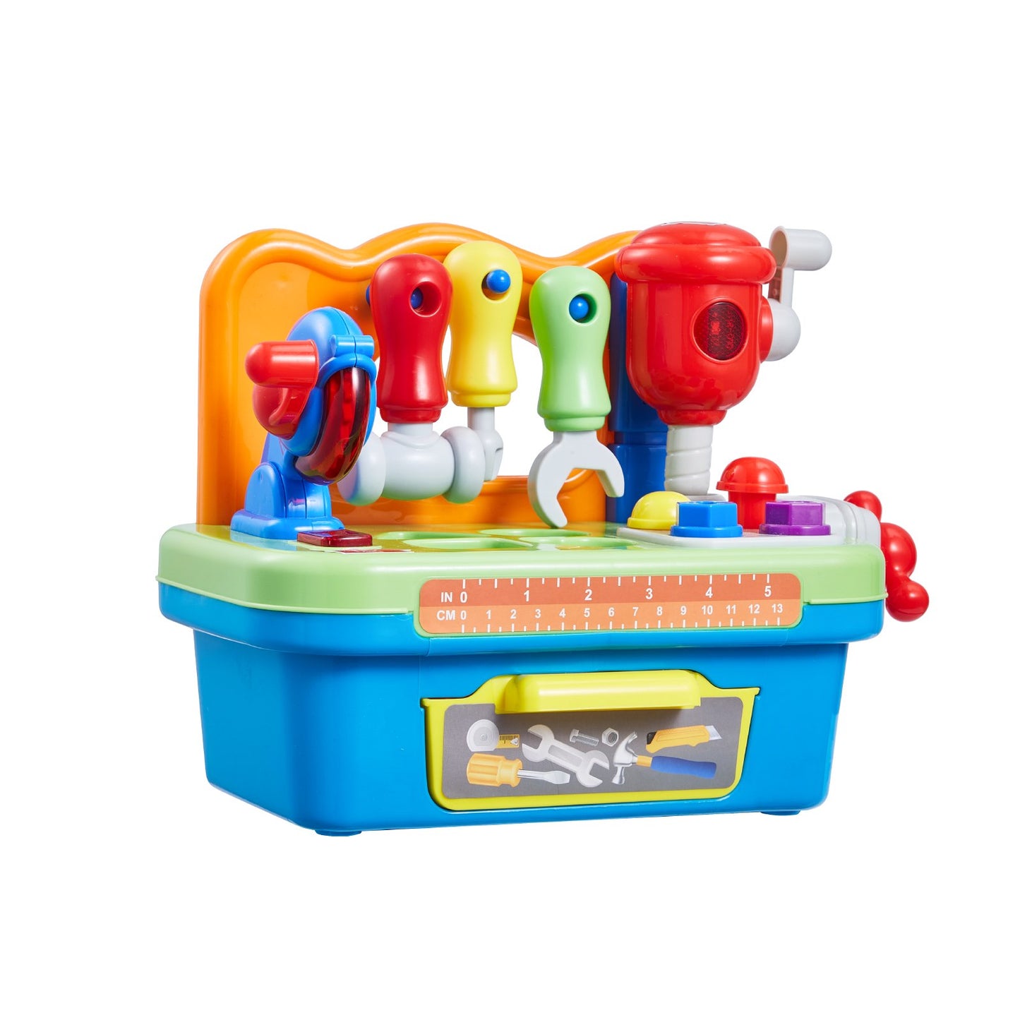 Musikalische Werkbank für Kleinkinder ab 2 Jahren, Spielzeug, musikalische Lernwerkbank