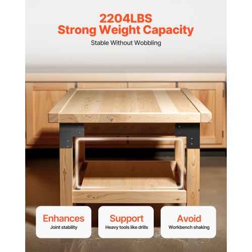 8-piece workbench corner brackets, 6.5 x 6.5 x 6.5 inches/165 x 165 x 165 mm