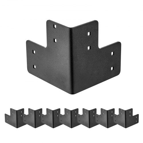 8-piece workbench corner brackets, 6.5 x 6.5 x 6.5 inches/165 x 165 x 165 mm