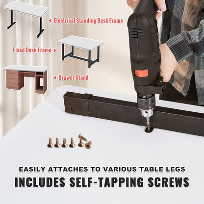 Table Top, 55" x 28" x 1", 220.5 lbs Load Capacity, Universal One-Piece Particle Board for Height Adjustable Electric Standing Desk Frame, Rectangular Countertop for Home and Office Table