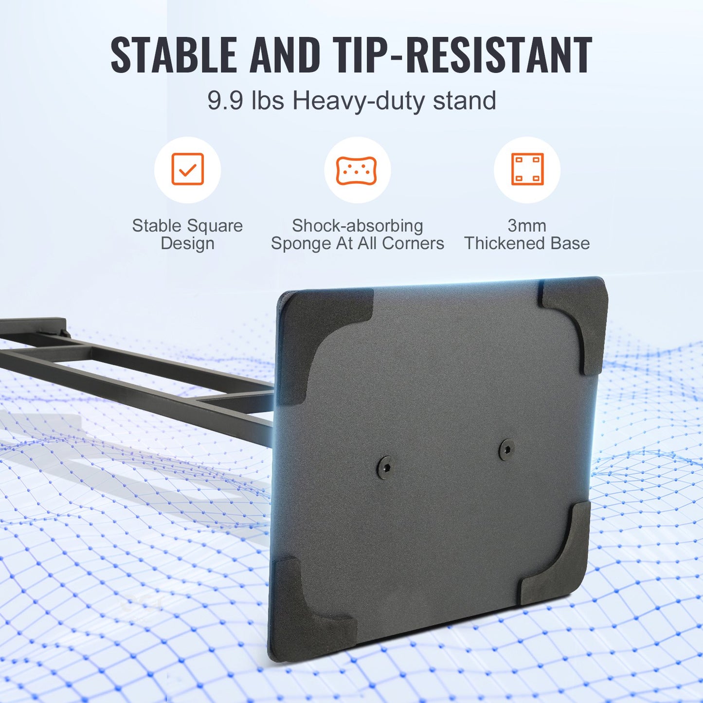 Affischstativ, justerbar höjd upp till 75", dubbelsidig Heavy Duty piedestalskylthållare, golvskylthållare Bannerstativ med stötdämpande bas för display, för skiva och skum, svart