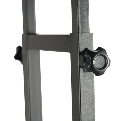 Affischstativ, justerbar höjd upp till 75", dubbelsidig Heavy Duty piedestalskylthållare, golvskylthållare Bannerstativ med stötdämpande bas för display, för skiva och skum, svart