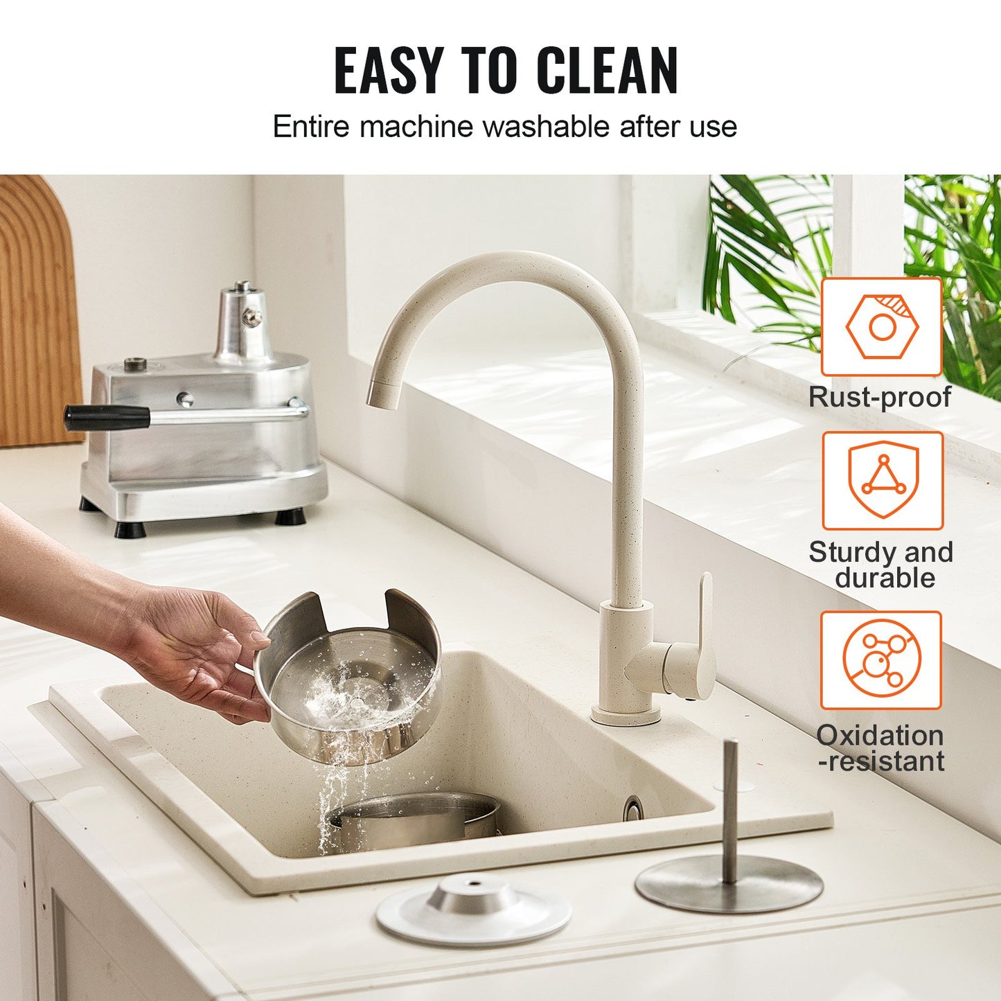 Commercial Hamburger Patty Maker, 130mm/5inch Hamburger Patty Maker, Heavy Duty Stainless Steel Food Bowl, Hamburger Press Machine, Kitchen Meat Forming Machine with 1000pcs Patty Papers