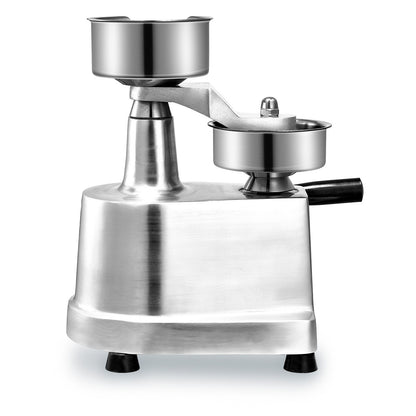 Commercial Hamburger Patty Maker, 130mm/5inch Hamburger Patty Maker, Heavy Duty Stainless Steel Food Bowl, Hamburger Press Machine, Kitchen Meat Forming Machine with 1000pcs Patty Papers