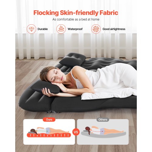 Billuftmadrass Uppblåsbar Bil Camping Resor Sovbädd SUV MPV Sedan |  EU