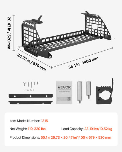 Rear Trunk Cargo Rack, for 2010-2024 Toyota 4Runner, 220 lbs Capacity, Aluminum Alloy Basket Tray Interior Storage Luggage Carrier, Adjustable Height Shelf Stand Organizer for Camping Trip Gear