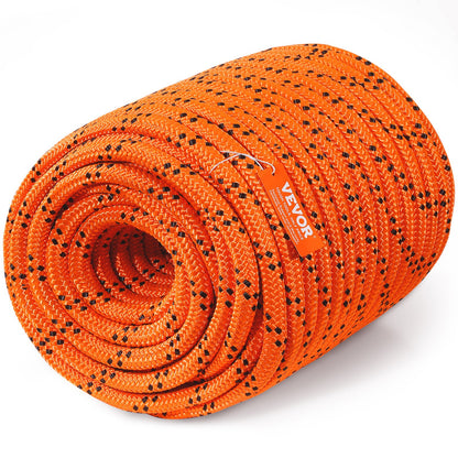 Arborist Trädklättrrep Dubbelflätad Polyester 3/4" x 220' 24-strängar