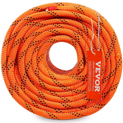 Arborist tree climbing rope double braided polyester 3/8" x 120' 48-strands