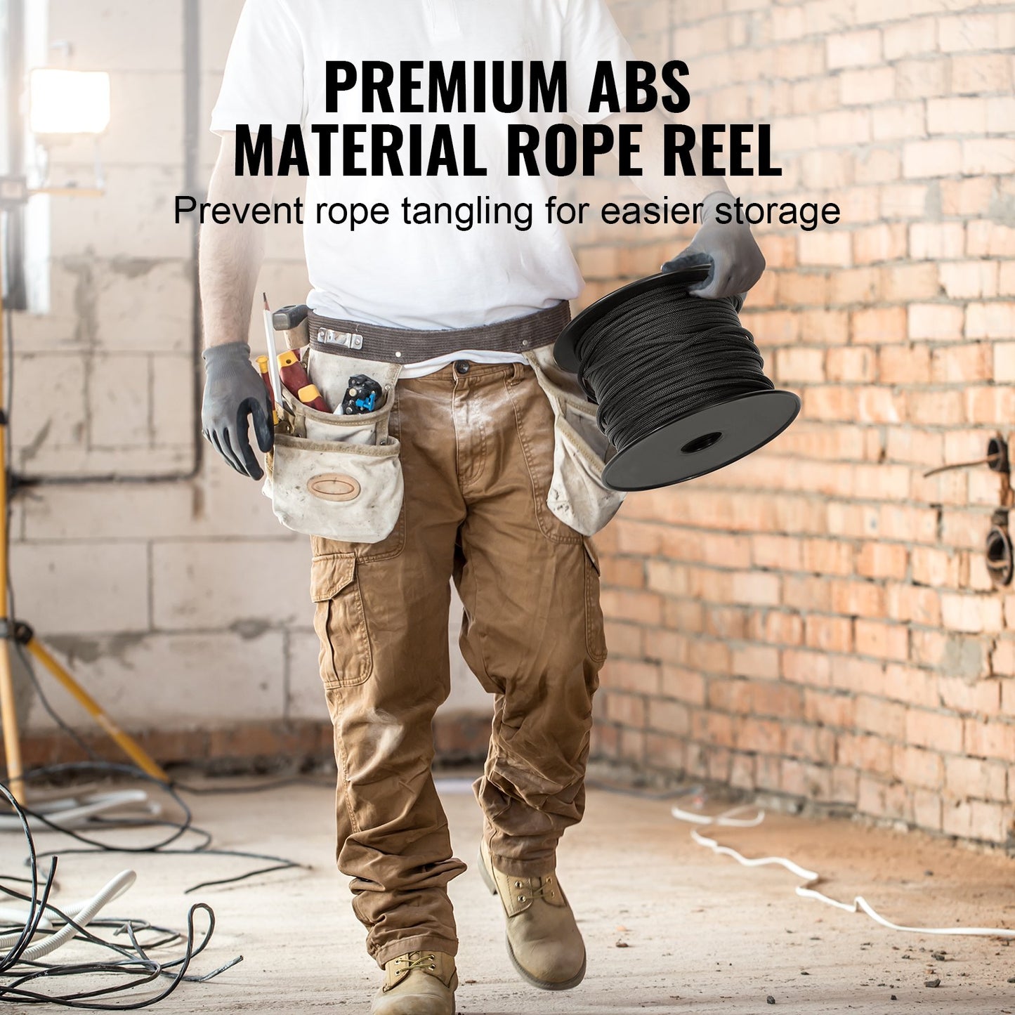 Arborist Tree Climbing Rope Braided Nylon Rope 3/16" x 250" 32-Strand