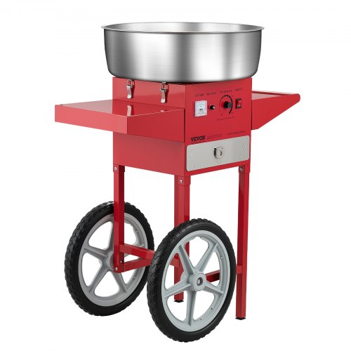 Kommersiell sockervaddsmaskin med vagn Sockervaddsmaskin 1000W Röd |  EU