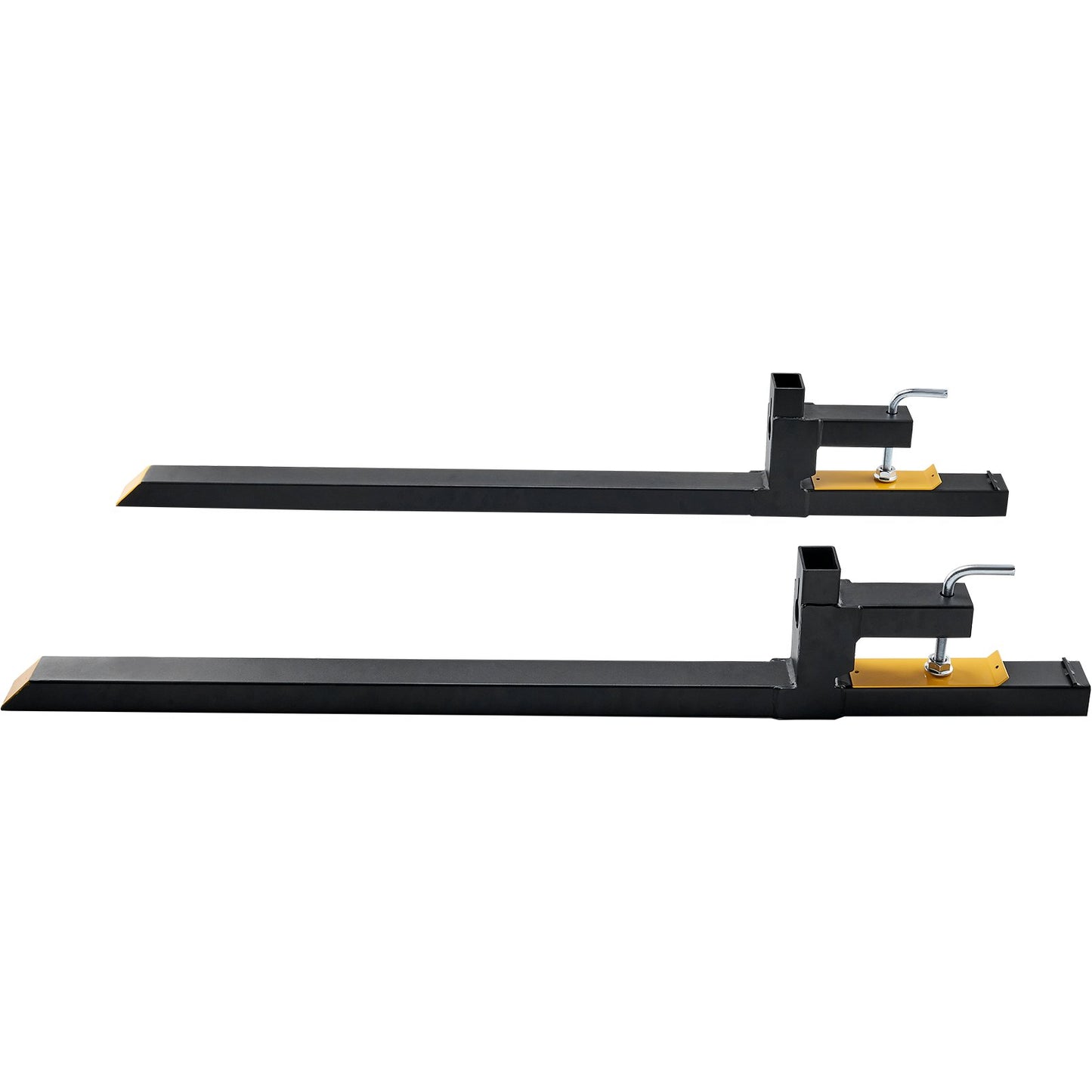 Clamp on Pallet Forks, 2000 lbs Capacity Pallet Forks, 60" Tractor Bucket Forks, Heavy Duty Front Loader Attachment for Loader Bucket, Tractor, Skid Steer, Tractor Forks for Agriculture and Farm