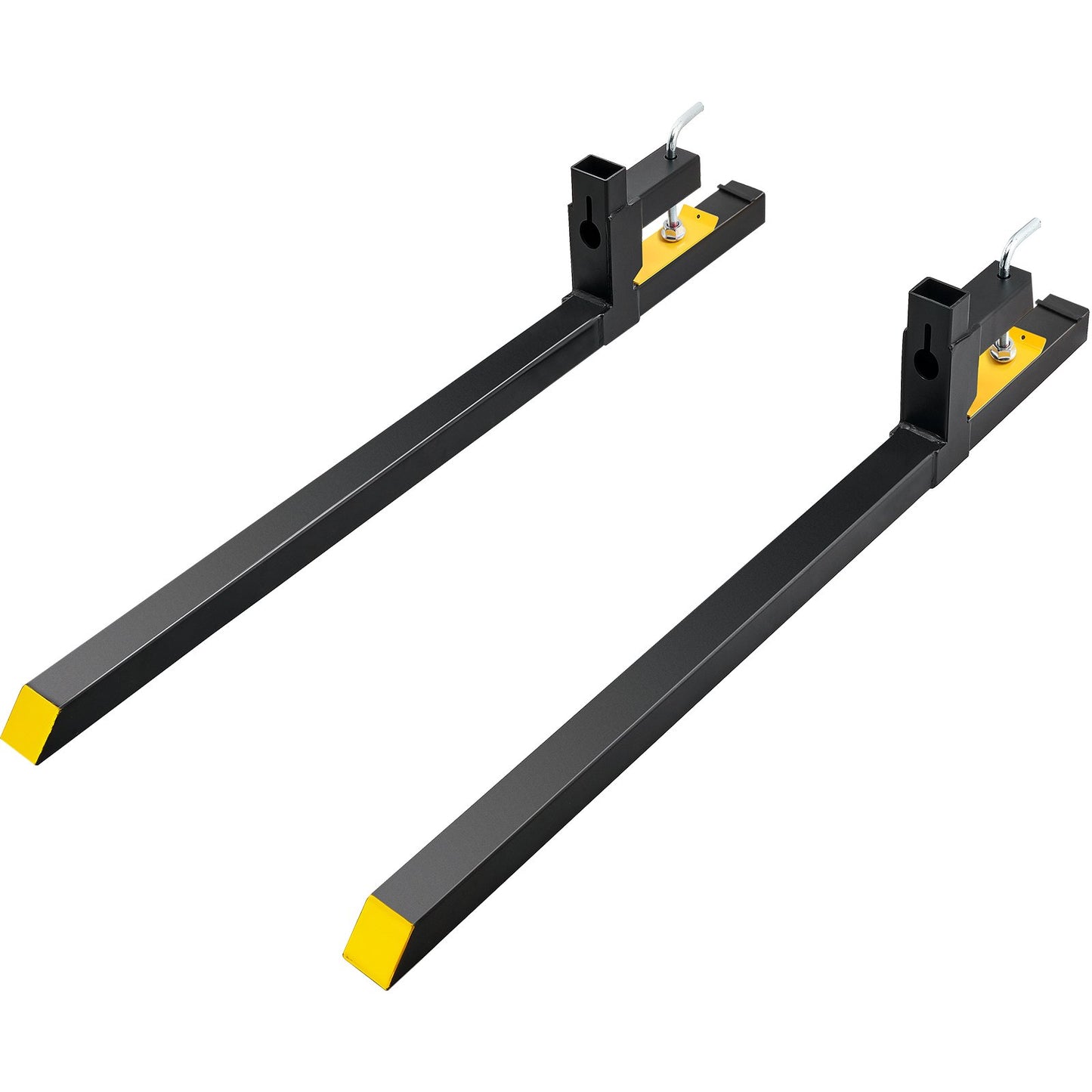 Clamp on Pallet Forks, 2000 lbs Capacity Pallet Forks, 60" Tractor Bucket Forks, Heavy Duty Front Loader Attachment for Loader Bucket, Tractor, Skid Steer, Tractor Forks for Agriculture and Farm