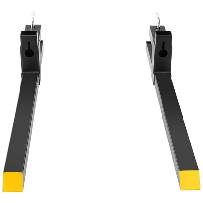 Pallet Forks, 2000 lbs Capacity Clamp On Pallet Forks, 43" Tractor Bucket Forks, Heavy Duty Front End Loader Attachments for Tractor, Skid Steer Loader, Loader Bucket, Tractor Forks for Agriculture and Farming