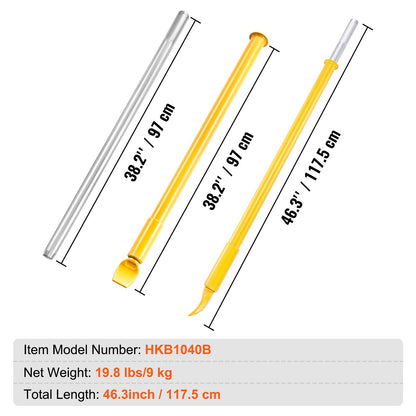 Tire Bead Breaker Slide Hammer, 46.3" Length Heavy Duty Steel Tire Bead Breaker, Portable Tire Changing Sliding Impact for Car Truck Trailer Tire Removal
