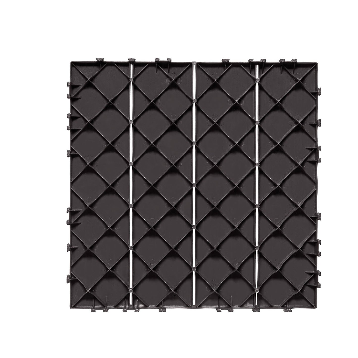 Interlocking Deck Tiles 54 Pack 12"x12" Vattentät för veranda mörkbrun