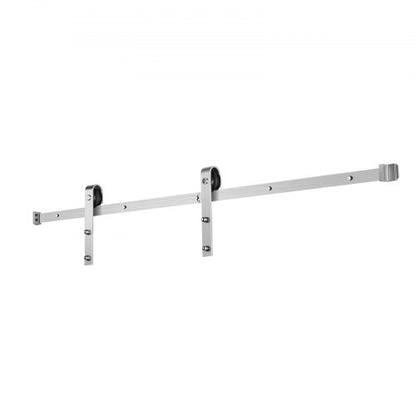 1.5 m sliding door fittings for single sliding door in silver | EU