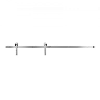 1.5 m sliding door fittings for single sliding door in silver | EU