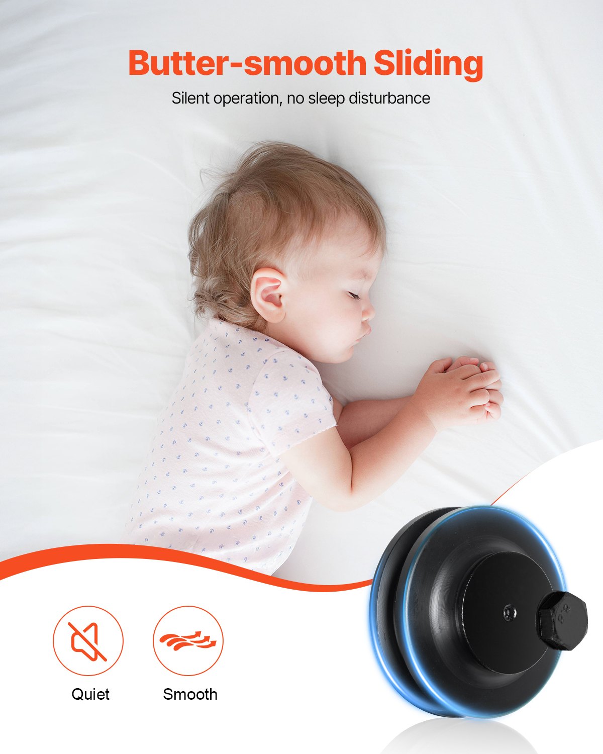 10FT Sliding Barn Door Hardware Kit, 330 LBS Weight Capacity, Compatible with 60 Inches Max Width & 1-3/8 to 1-3/4 Inches Thickness Single Sliding Barn Door, Durable Track & J-shape Roller,Black