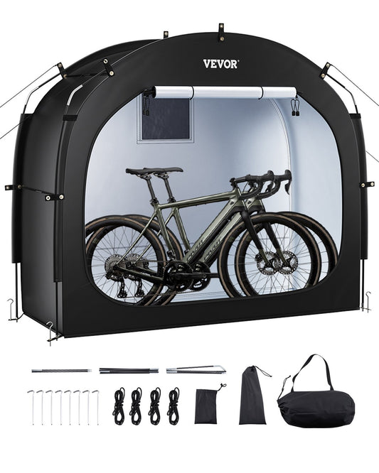 Utomhuscykelförvaringstält Rymligt vattentätt cykeltält för 1 till 2 cyklar